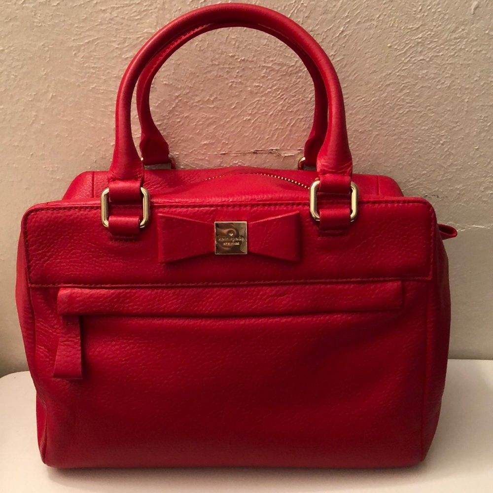 ❤️Red Leather Kate Spade Handbag❤️